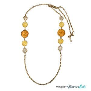 Vintage Sarah Coventry Single Strand Taste of Honey Necklace